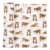 Mud Pie Bulldog Print Muslin Baby Swaddle Blanket, 47″ x 47″ (12140053)