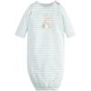 Mud Pie Children’s Blue Stripe Bunny Gown; 0-3M