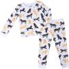 Mud Pie Children’s Dog Breed Toddler Pajama Set(White- Labrador Retriever)