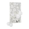 Mud Pie Children’s Nursery Chenille Blanket, Grey Leopard, 34″ x 28″