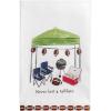 Mud Pie Football Tailgate Sorry Flour Sack Towel(White- Never Lost a Tailgate)