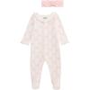 Mud Pie Girl’s Baby Bow Print Sleeper(Pink)