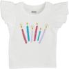 Mud Pie Girls Children’s Candles Girl Birthday Tee(Candles)