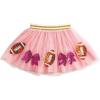 Mud Pie Girls Pink Sequin Football Tutu(Pink)