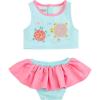 Mud Pie Girls’ Standard Turtle Applique 2pc Swimsuit(Turtle)