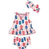 Mud Pie Girls Swimsuit & Headband Set(Popsicle)