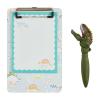 Mud Pie Green Dino Pen and Clipboard