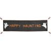 Mud Pie Halloween Applique Table Runner,Black
