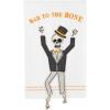 Mud Pie Halloween Dangle Gnome Towel (Creep it Real), 21″ x 14″ (44000039C)(Bone)