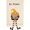 Mud Pie Halloween Dangle Gnome Towel (Creep it Real), 21″ x 14″ (44000039C)(Get Wicked)