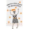 Mud Pie Halloween Dangle Gnome Towel (Creep it Real), 21″ x 14″ (44000039C)(Ghouls)