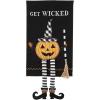 Mud Pie Halloween Dangle Gnome Towel (Creep it Real), 21″ x 14″ (44000039C)(Wicked)