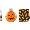 Mud Pie Halloween Plate Set, Pumpkin, 6 3/20″ by 7 7/20″(Pumpkin)