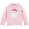 Mud Pie Kids Children Pink Santa Rollneck Sweater
