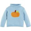 Mud Pie Kids Children Rollneck Sweater(Blue Pumpkin)