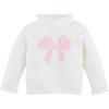 Mud Pie Kids Children’s Bow Rollneck Sweater(Bow)