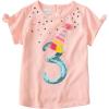 Mud Pie Kids Girls Birthday Tee(Three Birthday Tee)