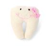 Mud Pie Knit Tooth Pillow, Pink, Small(Pink)