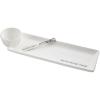 Mud Pie Secret Family Recipe White Ceramic Tray with Dip Cup, 4 1/2″ x 15″ | Spreader 5 1/2″