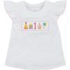 Mud Pie Unisex Kid’s Childrens Smocked Birthday Tee, One, 12-18 Months