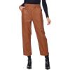 Mud Pie Women’s Ballard Leather Pant(Brown)