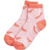 Mud Pie Women’s Fuzzy Socks(Blush Bats)