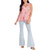 Mud Pie Women’s Jeanette Flounce Top(Pink)