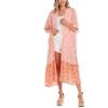 Mud Pie Women’s Lorena Kimono(Peach)