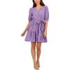 Mud Pie Womens Women’s Audra V-Neck Dress(Blush)