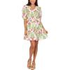 Mud Pie Womens Women’s Audra V-Neck Dress(White)