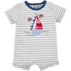 Mud Pie baby-boys Boys Shortall(Sailboat)