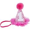 Mud Pie baby-girls Kids Musical Birthday Hat(Hot Pink Glitte)