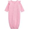 Mud Pie baby-girls Mud Pie Kids Quilted Bow Gown(Pink)