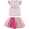 Mud Pie baby-girls Toddler Girl Birthday Tutu Set(Pink 2nd Birthday)