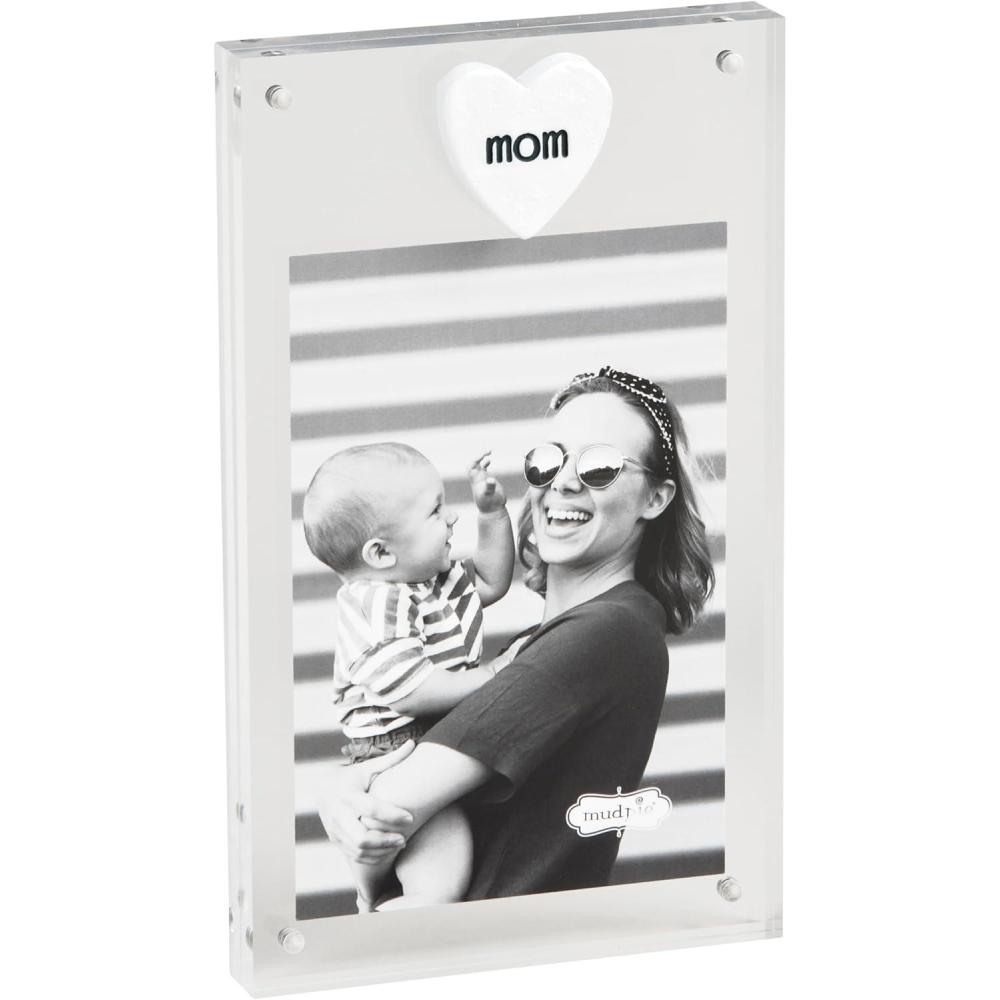 imageMud Pie Acrylic Mom Plaque Frame 8 12quot X 5quot