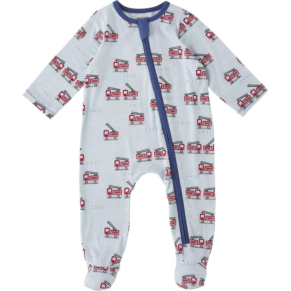 imageMud Pie Baby Boys Footed SleeperFiretruck