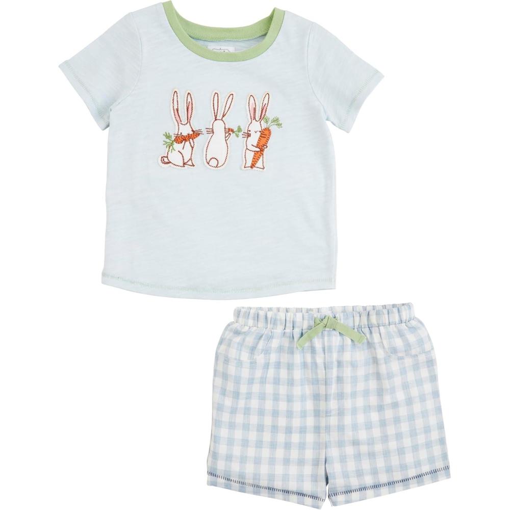 imageMud Pie Baby Boys Truck Smocked TeeBlue
