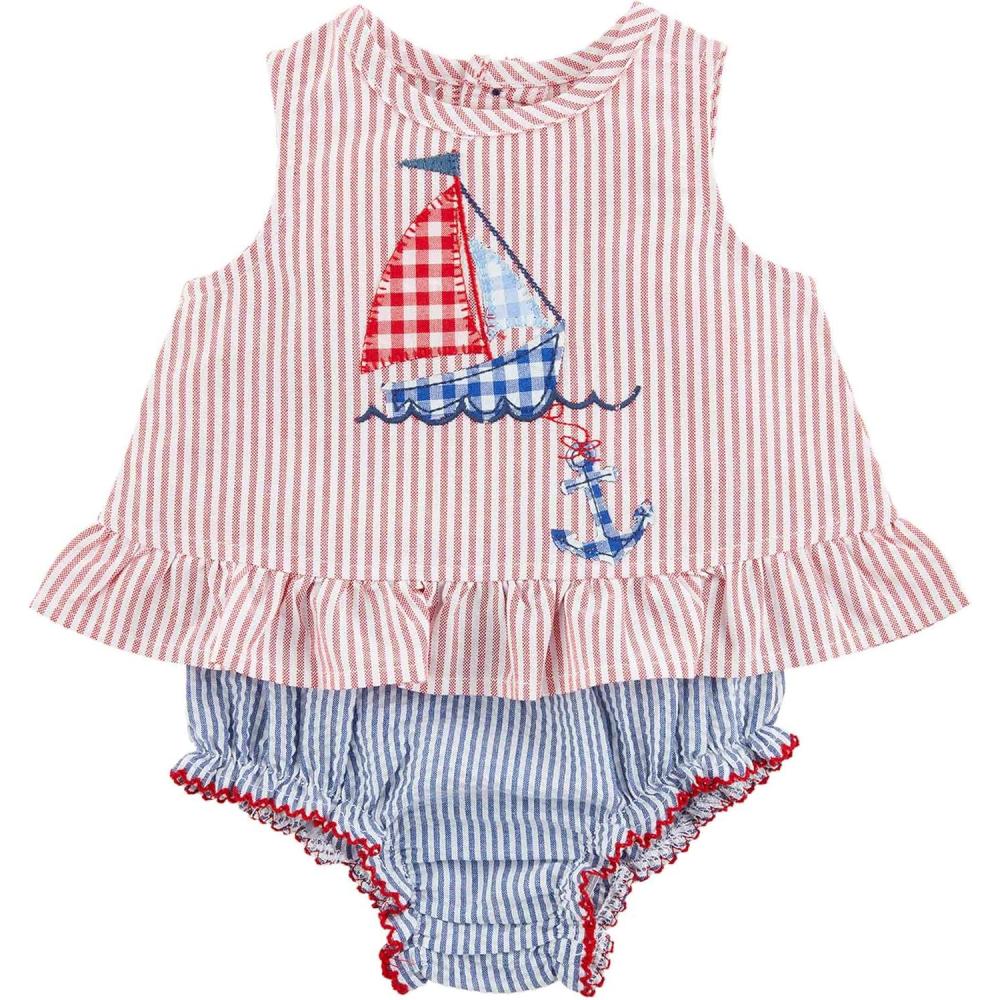 imageMud Pie Baby Boys Truck Smocked TeeBoat
