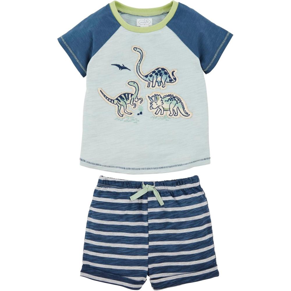 imageMud Pie Baby Boys Truck Smocked TeeDino