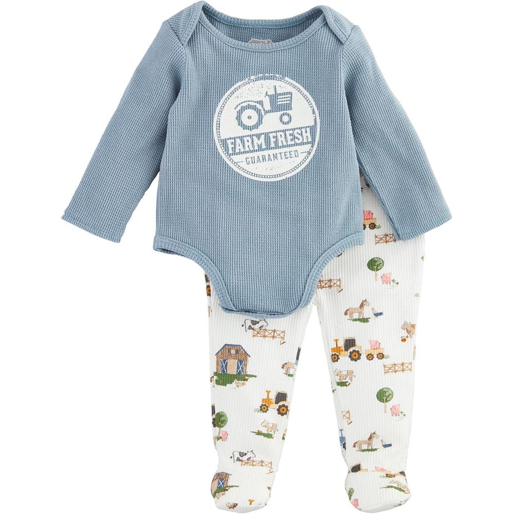 imageMud Pie Baby Boys Truck Smocked TeeFarm Fresh