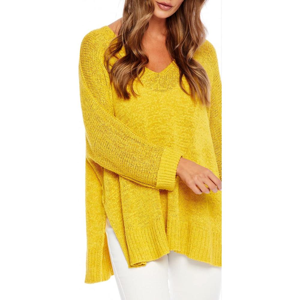 imageMud Pie Baby Boys Westland Womens VNeck Knit SweaterCitrine