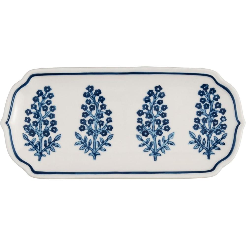 imageMud Pie Bloom Print Everything Tray 4quot x 9quot