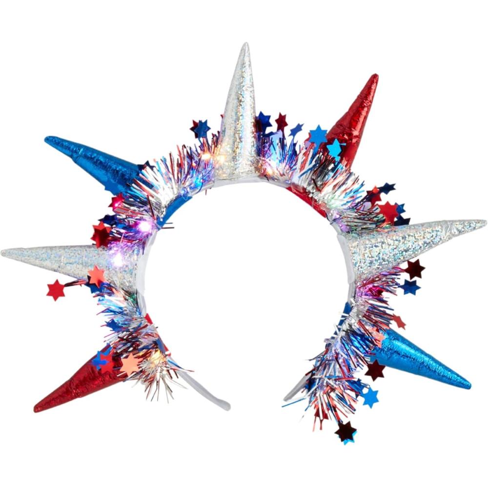 imageMud Pie Childrens Crown Patriotic Headband One Size Fits Most