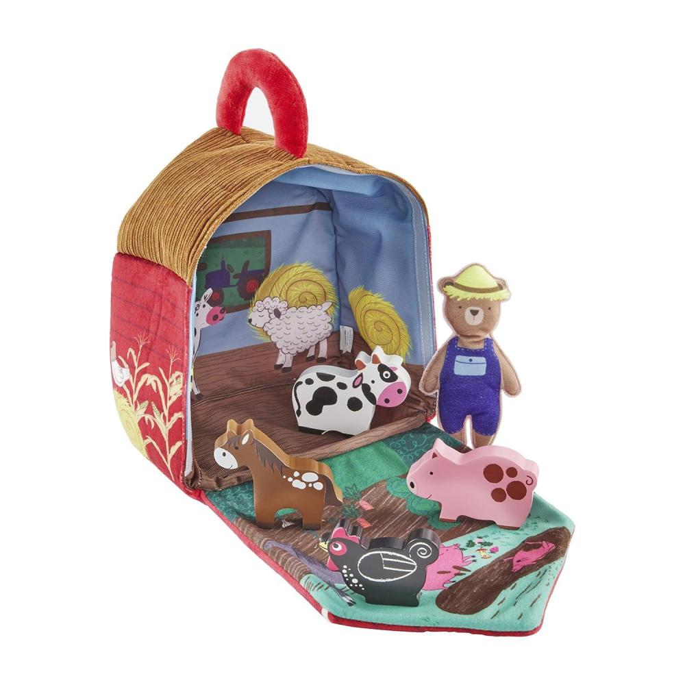 imageMud Pie Childrens Farm Plush Set