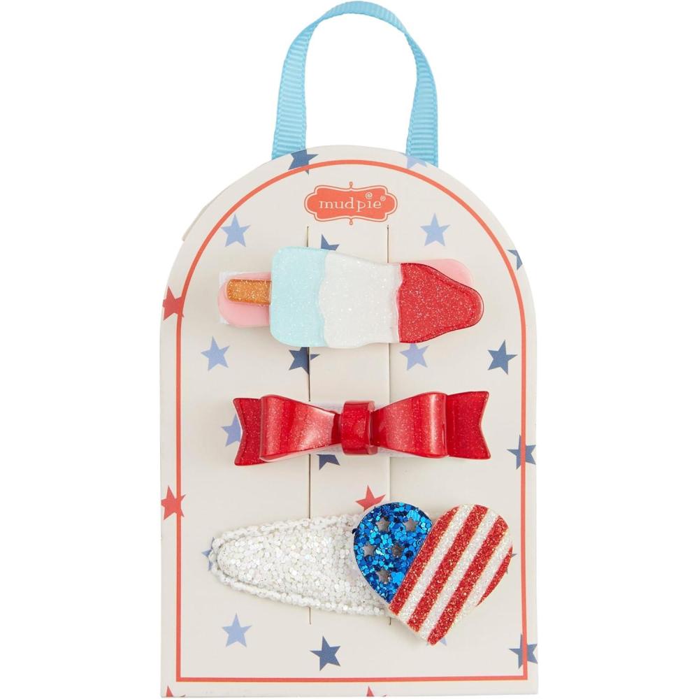 imageMud Pie Childrens Popsicle Fourth Hair Clips