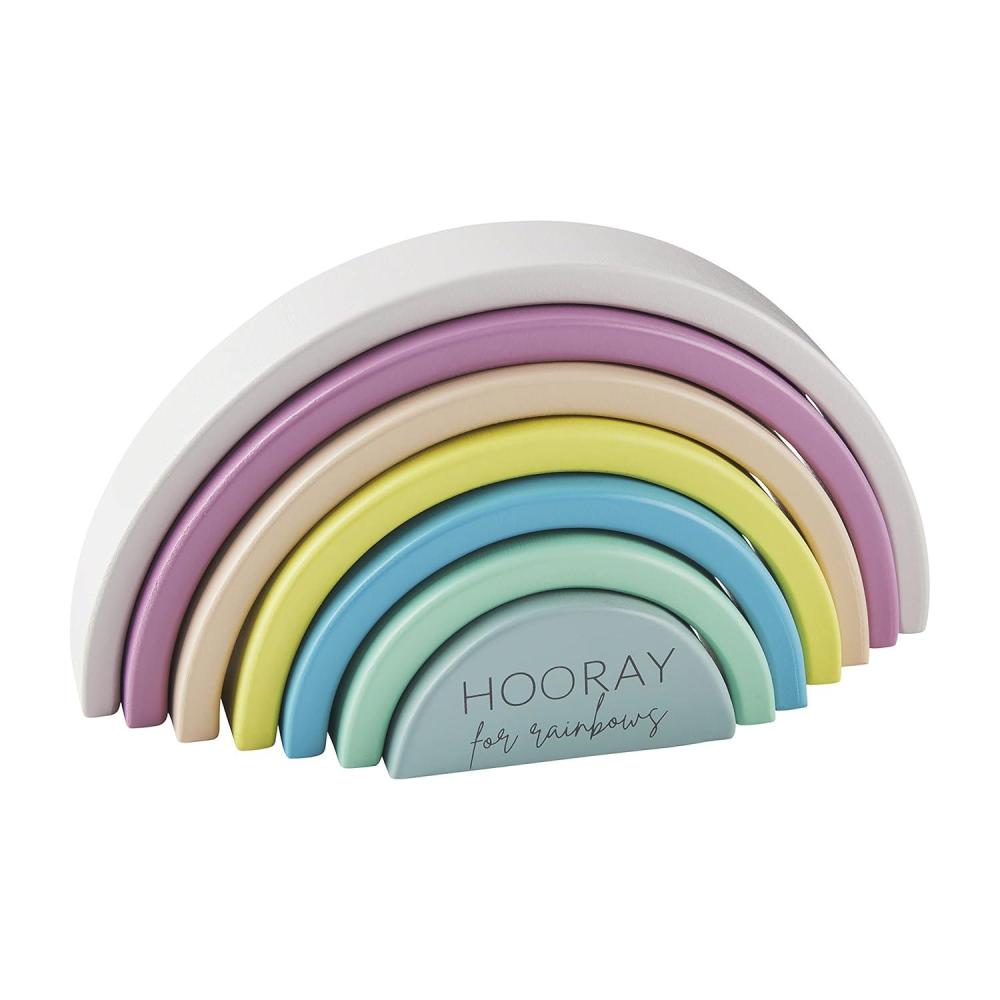 imageMud Pie Childrens Stacking Rainbow Set Blue