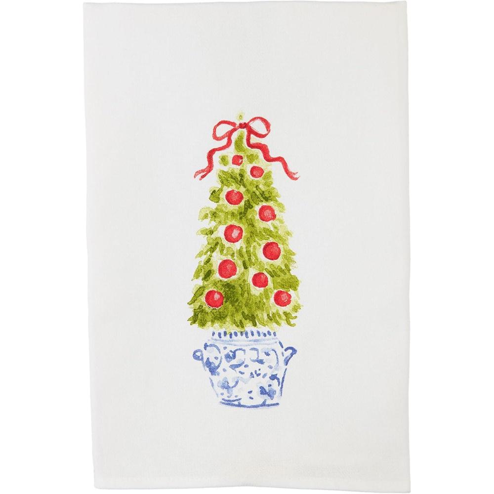 imageMud Pie Christmas Topiary Towel Tree 26quot x 16 12quot