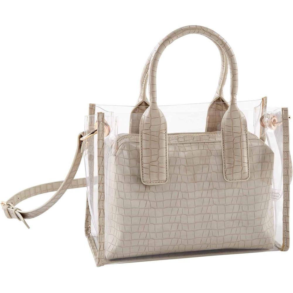 imageMud Pie Clear PurseTaupe