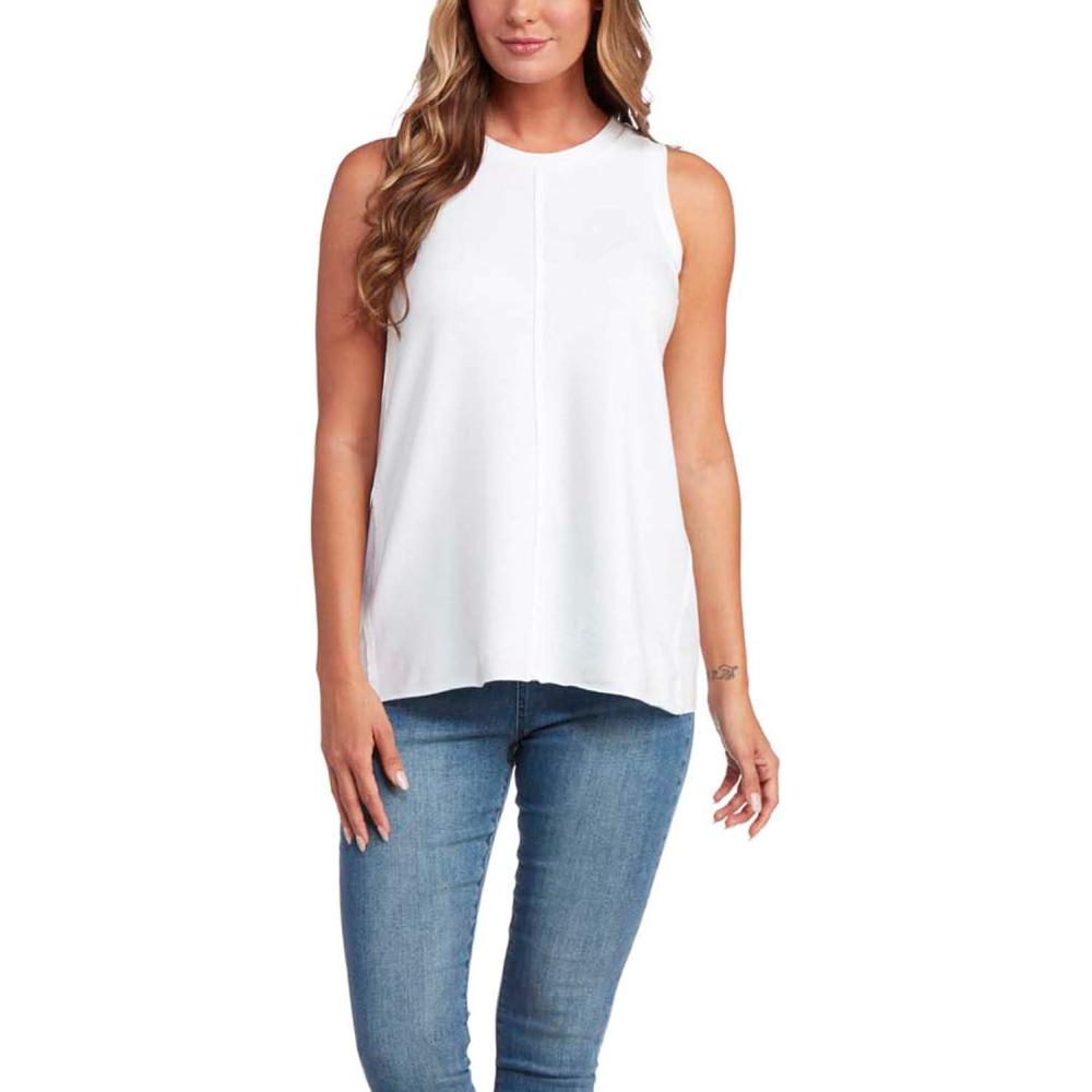 imageMud Pie Dempsey Womens Sleeveless Swing Tank TopWhite