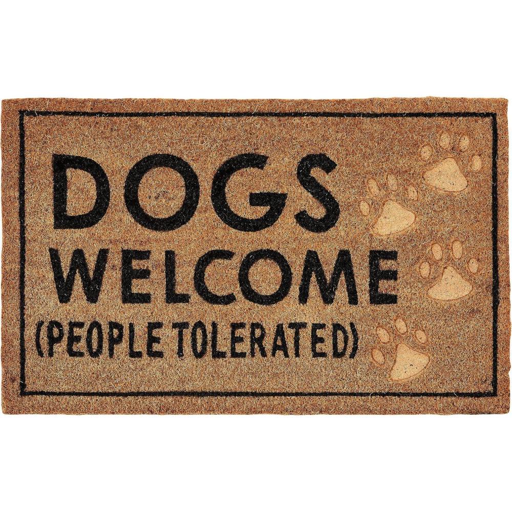 imageMud Pie Dogs Welcome Door Mat Coir Doormat